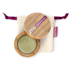 Fard à paupières crème – 252 BAMBOU – boîtier bambou rechargeable – 3g – bio, vegan – ZAO
