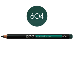 Crayon – yeux, lèvres, sourcils – 604 VERT SOMBRE – 1,14g – naturel, vegan – ZAO