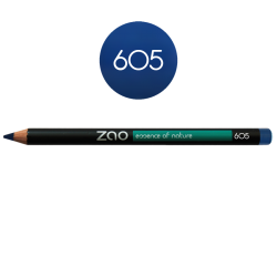 Crayon – yeux, lèvres, sourcils – 605 BLEU NUIT – 1,14g – naturel, vegan – ZAO